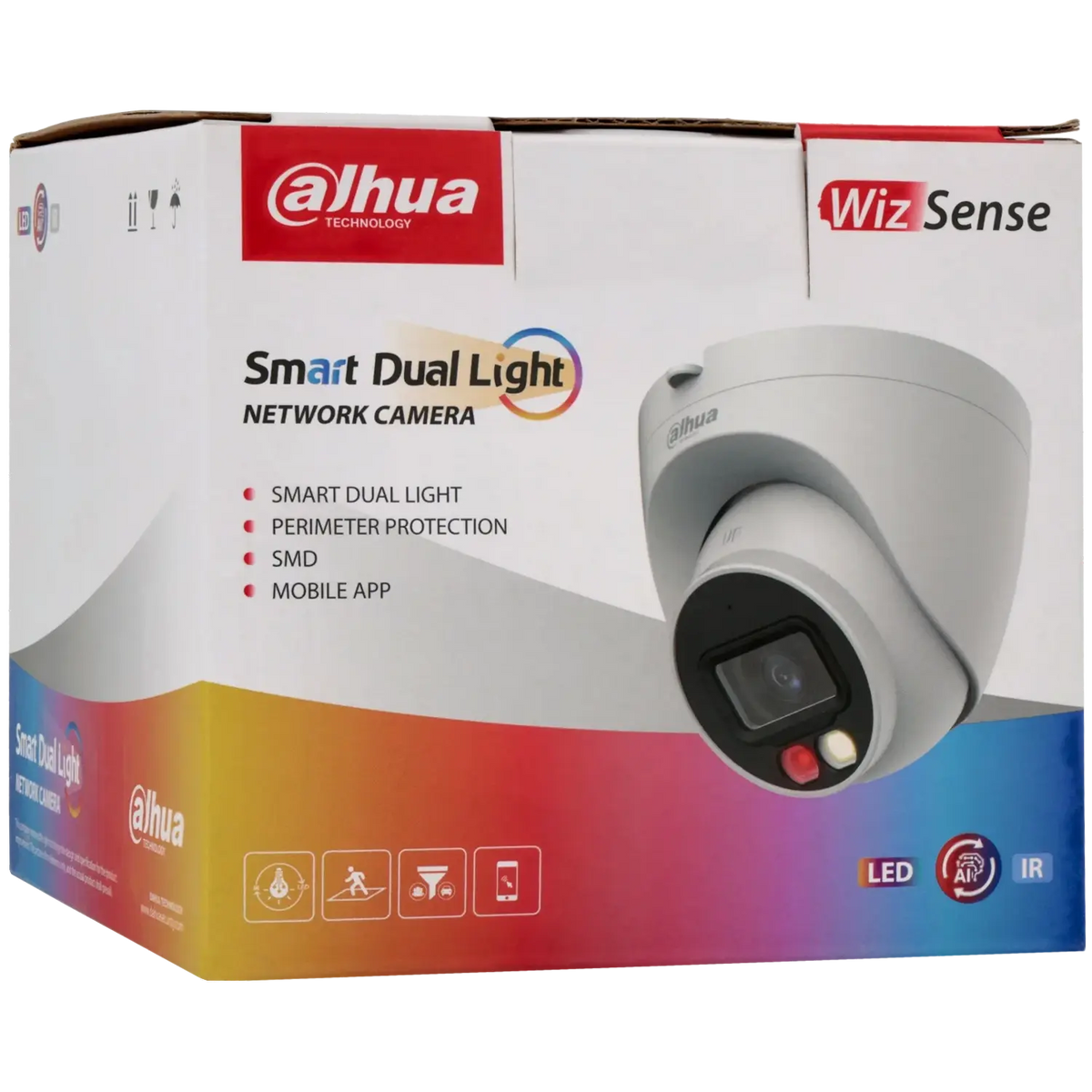 Caméra mini dôme IP DAHUA 4 mégapixels à optique fixe / Référence IPC-HDW2449T-S-IL
