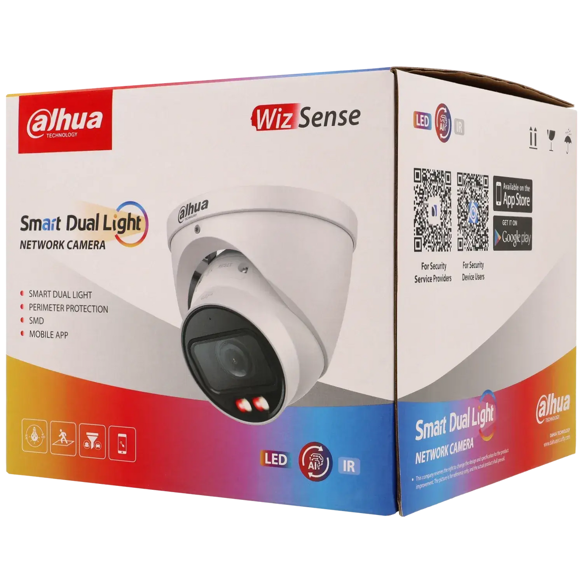 Caméra mini dôme IP DAHUA 4 mégapixels à optique vari focale motorisée (zoom) / Référence IPC-HDW2449T-ZS-IL