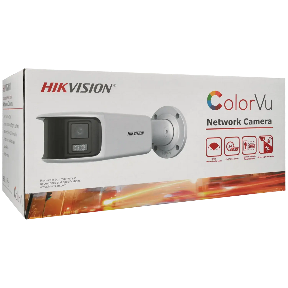 Caméra panoramique HIKVISION IP 8 mégapixels à optique fixe / Référence DS-2CD2T87G2P-LSU/SL(4mm)(C)