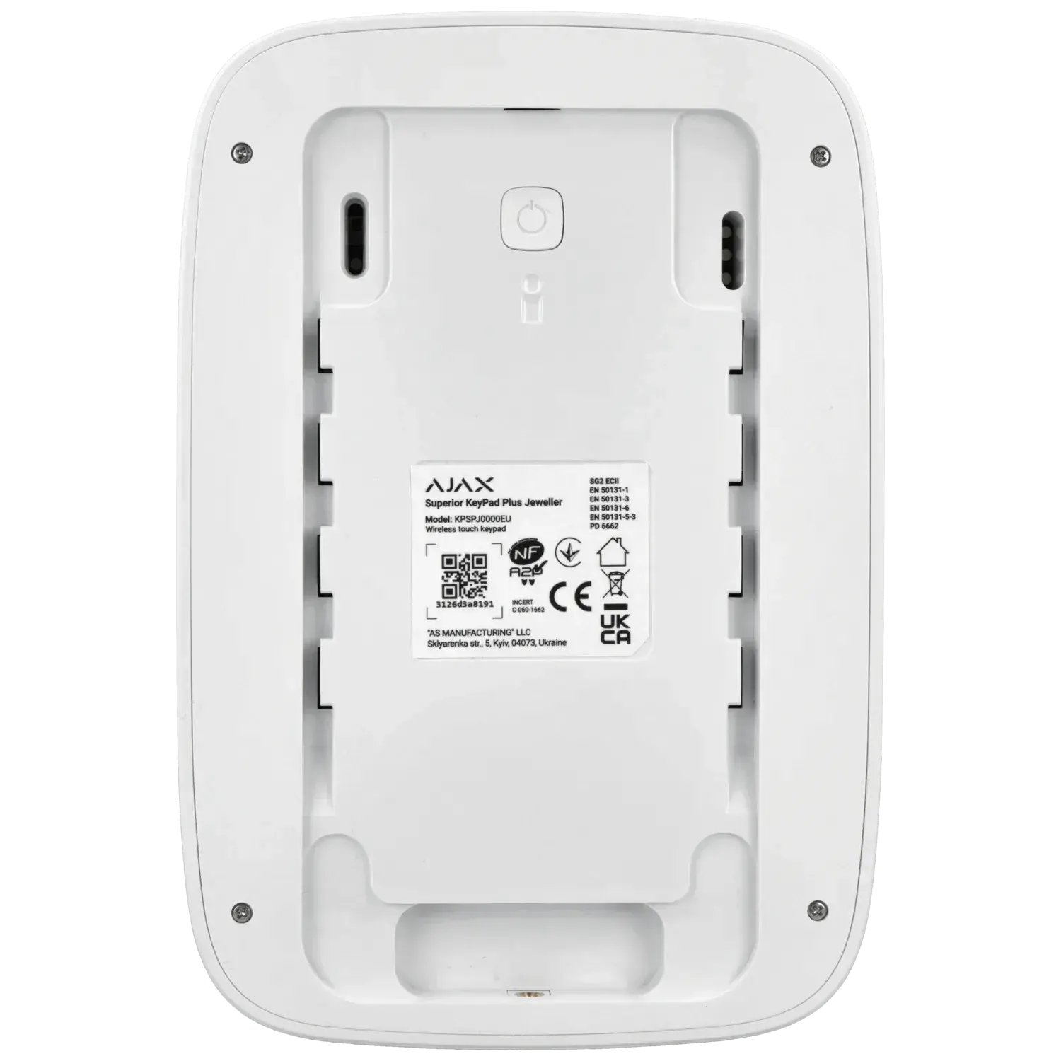 Clavier sans fil AJAX / Référence KEYPADPLUS-S-W