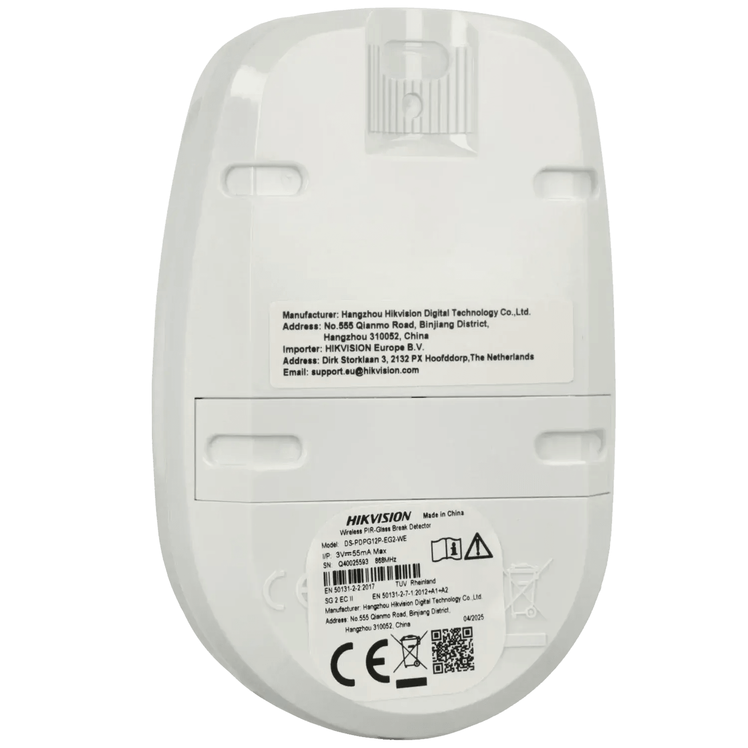 Detecteur-rupture-de-vitres-sans-fil-HIKVISION-Reference-DS-PDPG12P-EG2-WE-TSA-Distribution-109517338 - TSA Distribution