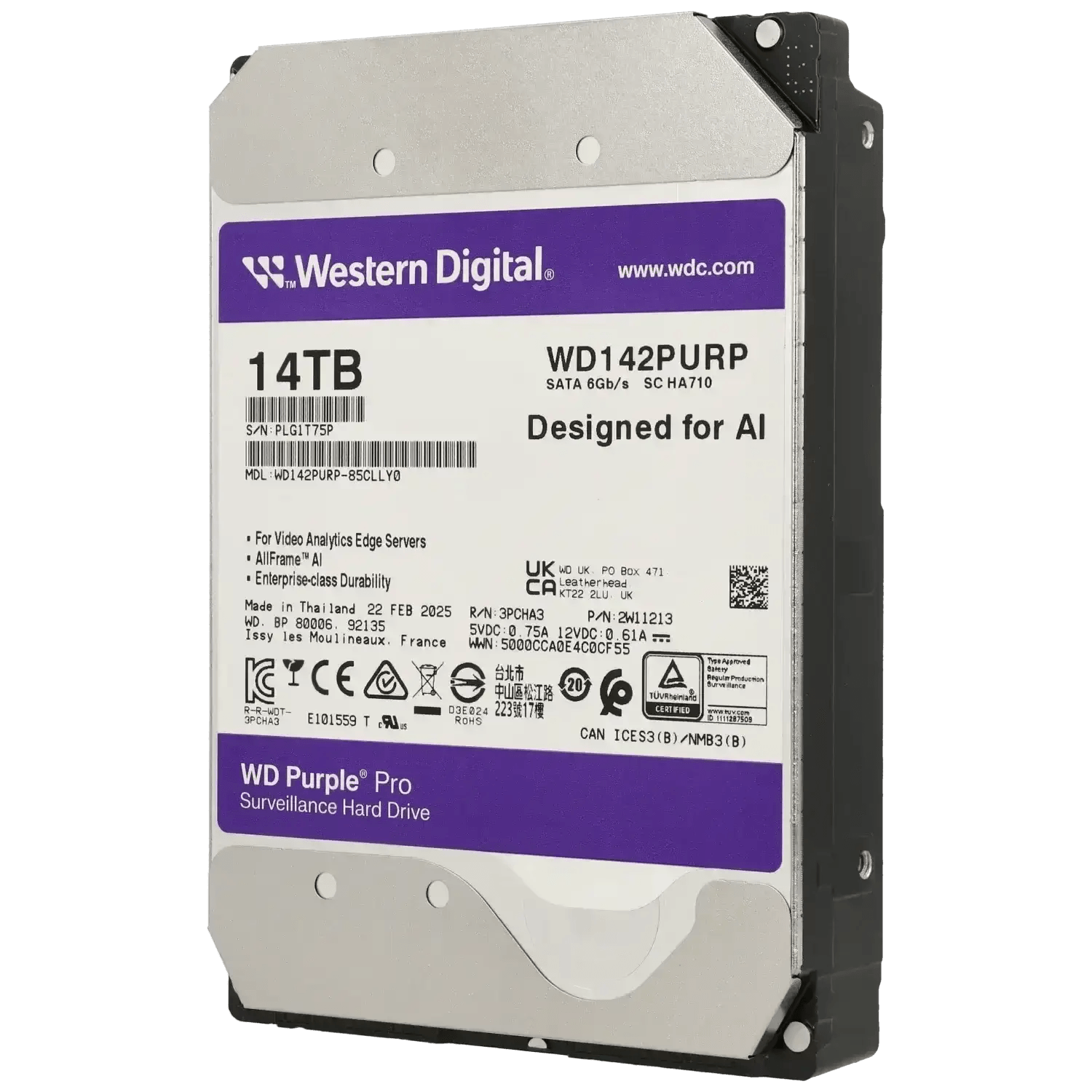Disque-dur-purple-14-tb-Reference-WD142PURP-TSA-Distribution-109772384 - TSA Distribution