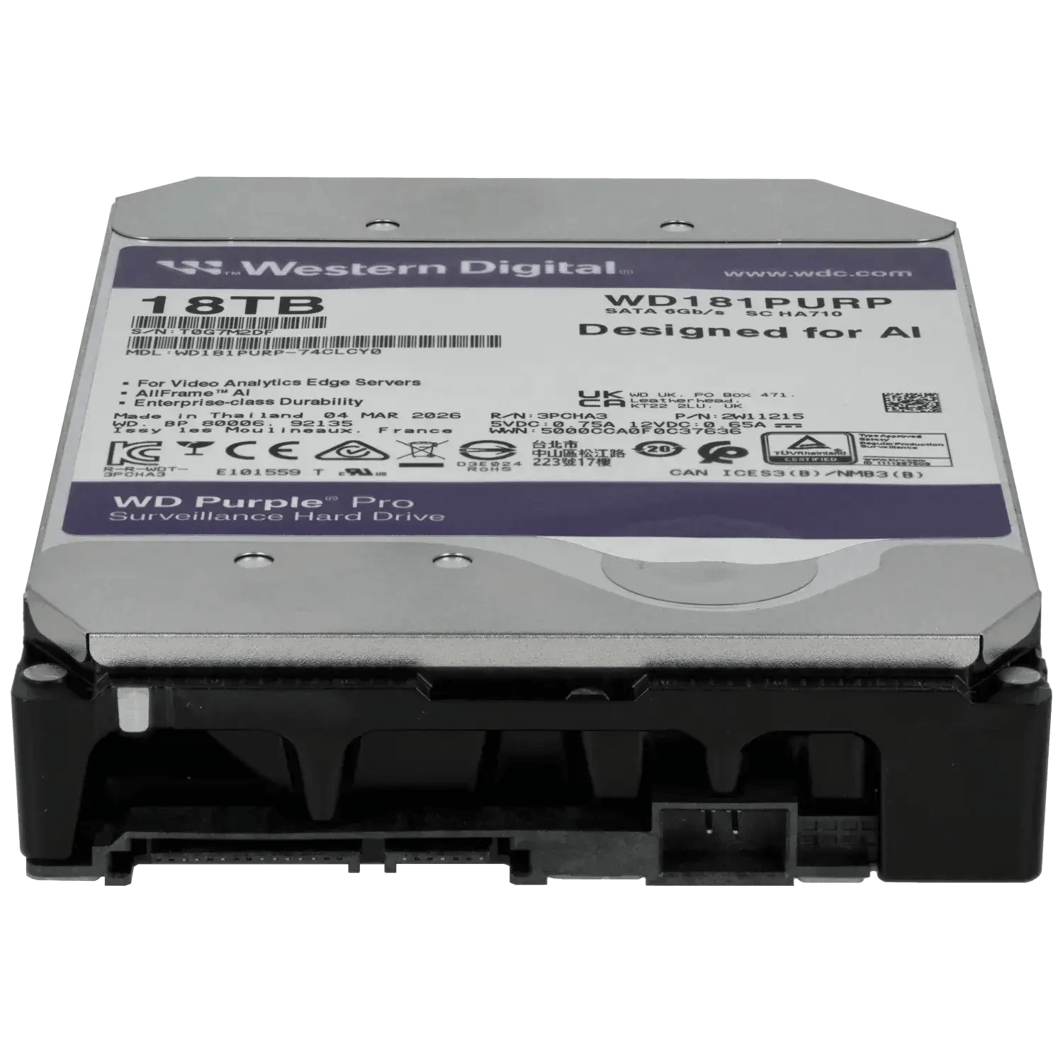 Disque-dur-purple-18-tb-Reference-WD181PURP-TSA-Distribution-109625522 - TSA Distribution