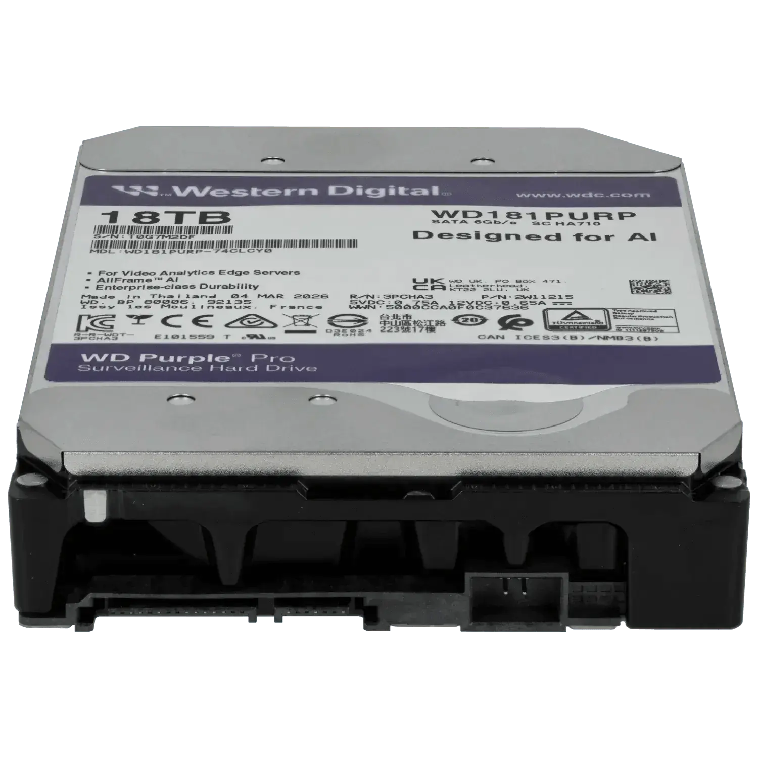 Disque-dur-purple-18-tb-Reference-WD181PURP-TSA-Distribution-109625522 - TSA Distribution