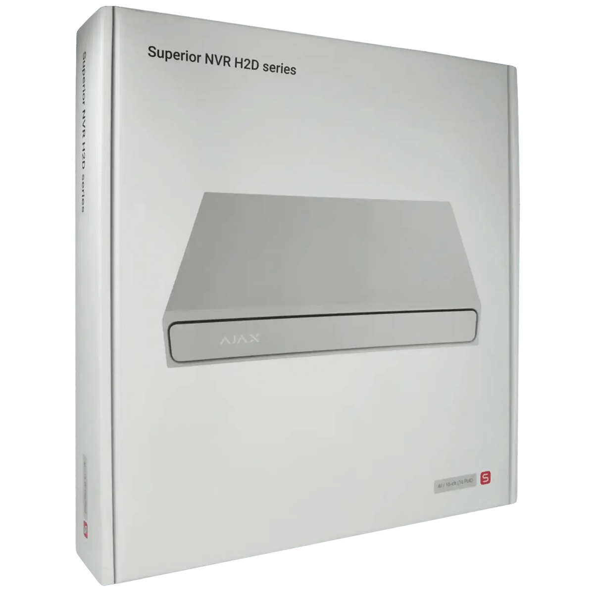 Enregistreur IP AJAX pour 16 canaux et 12 mpx de résolution avec 16 ports PoE / Référence NVR216-HAC-AI-16P-S-W