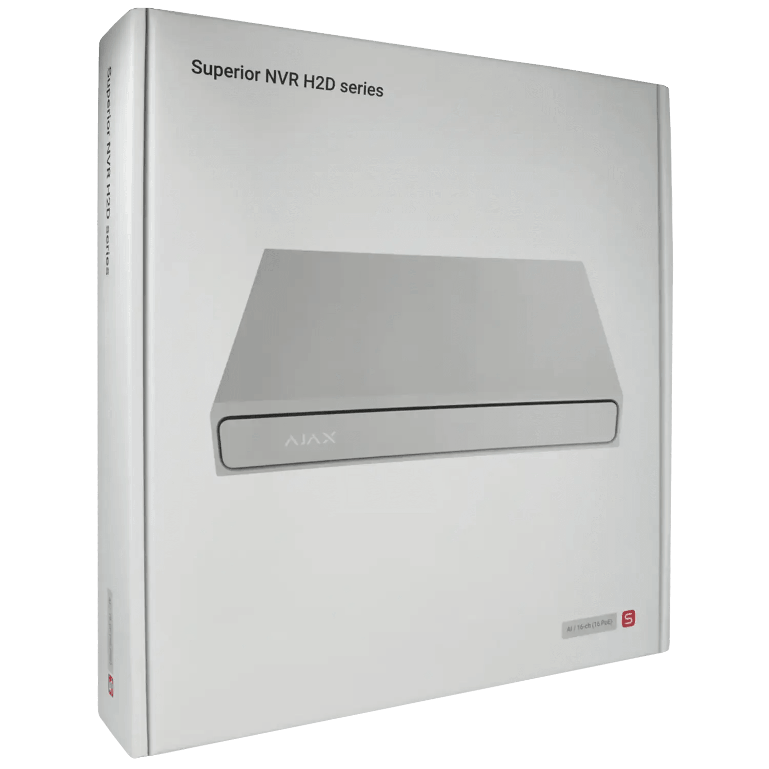 Enregistreur IP AJAX pour 16 canaux et 12 mpx de résolution avec 16 ports PoE / Référence NVR216-HAC-AI-16P-S-W