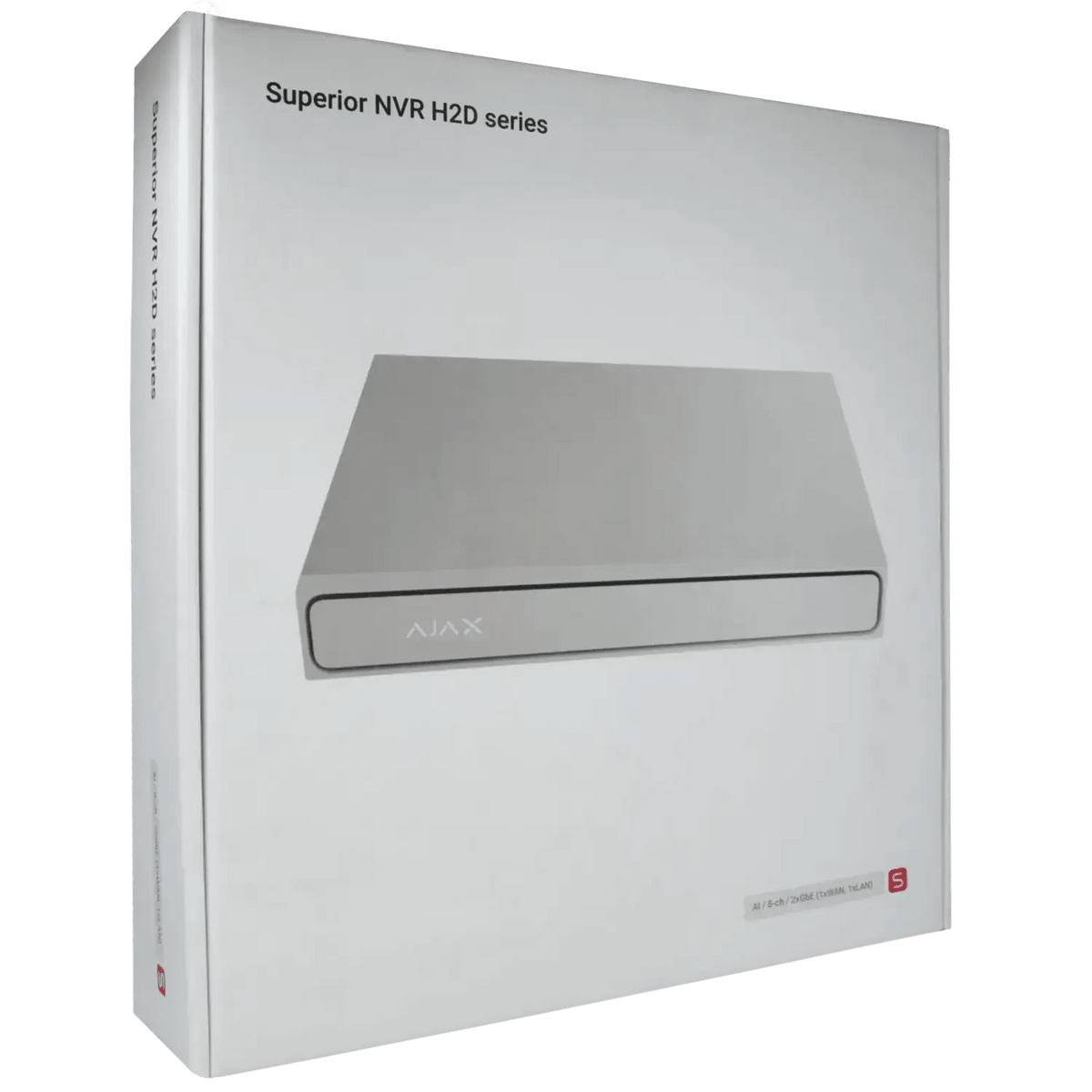 Enregistreur IP AJAX pour 8 canaux et 12 mpx de résolution / Référence NVR208-HAC2G-AI-S-W