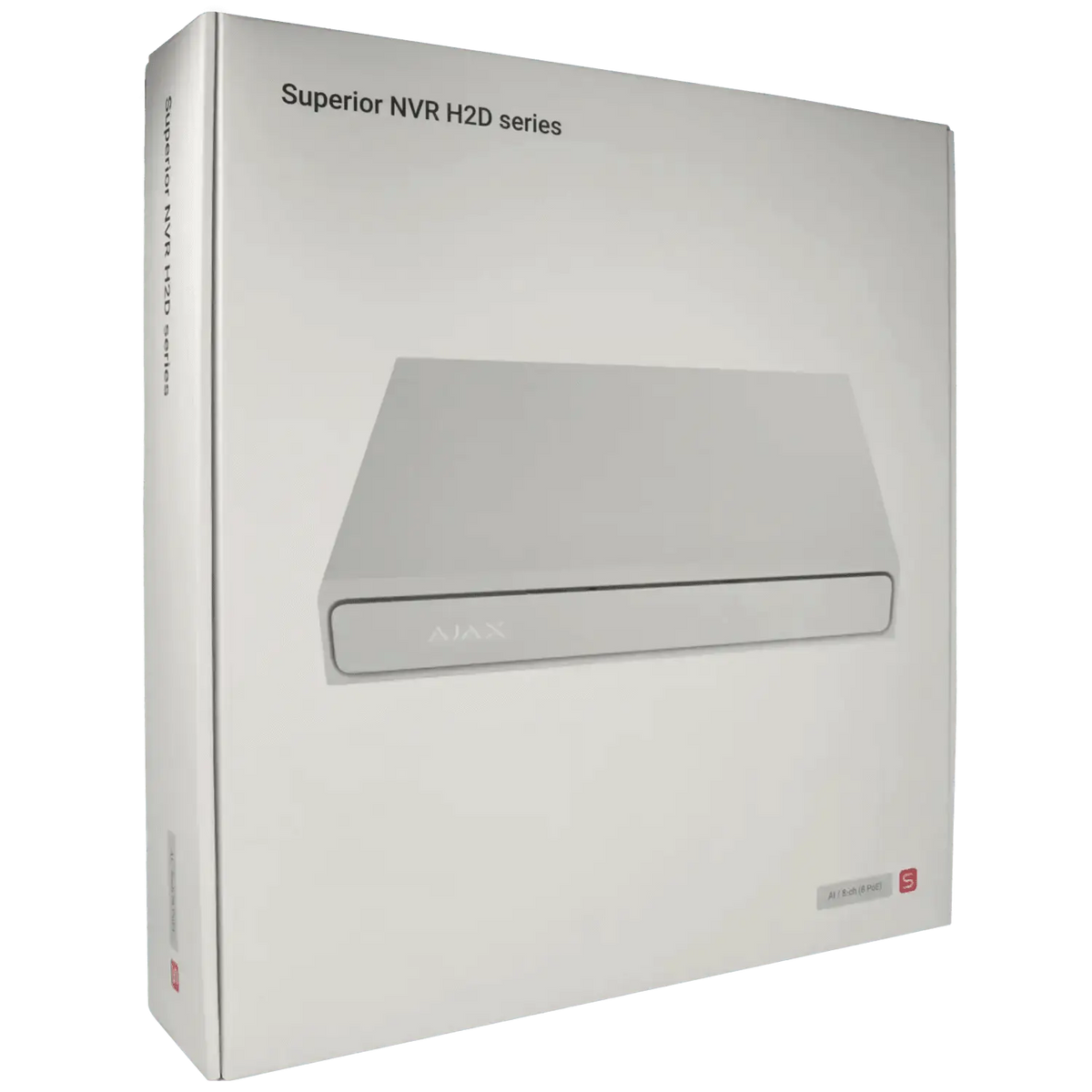Enregistreur IP AJAX pour 8 canaux et 12 mpx de résolution avec 8 ports PoE / Référence NVR208-HAC-AI-8P-S-W TSA Distribution