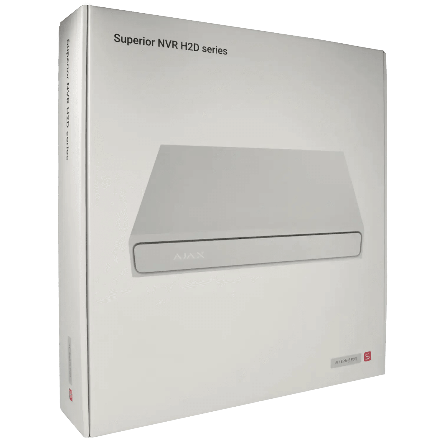 Enregistreur IP AJAX pour 8 canaux et 12 mpx de résolution avec 8 ports PoE / Référence NVR208-HAC-AI-8P-S-W TSA Distribution