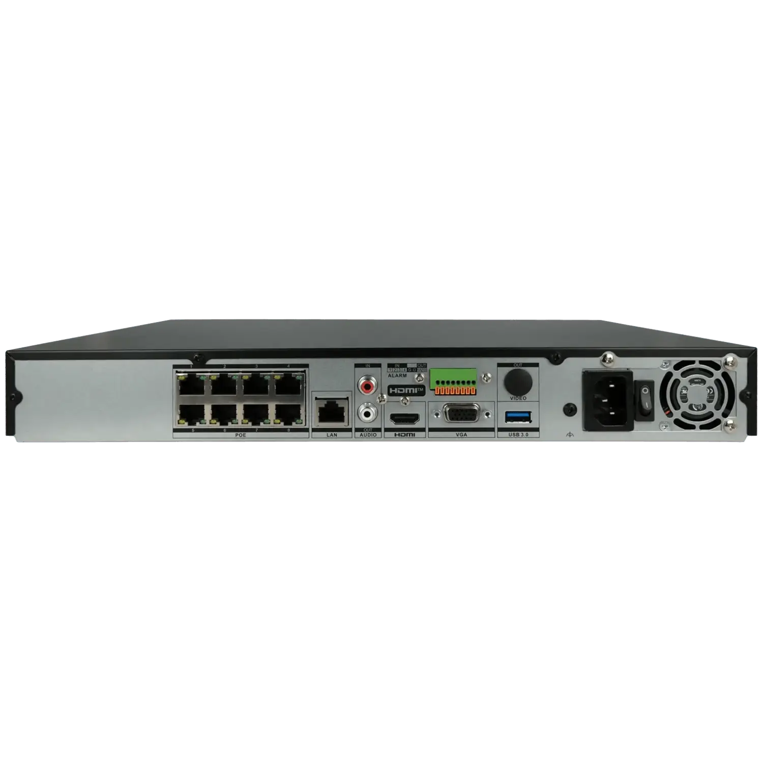 Enregistreur IP HIKVISION pour 8 canaux et 32 mpx de résolution avec 8 ports PoE / Référence DS-7608NXI-I2/8P/VPro TSA Distribution