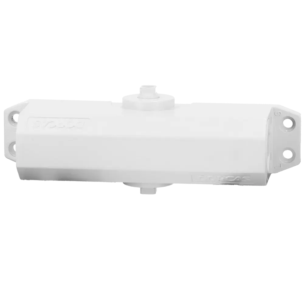 Ferme porte à bras articulé avec rétention / Référence DR-DC1-H-WHITE TSA Distribution