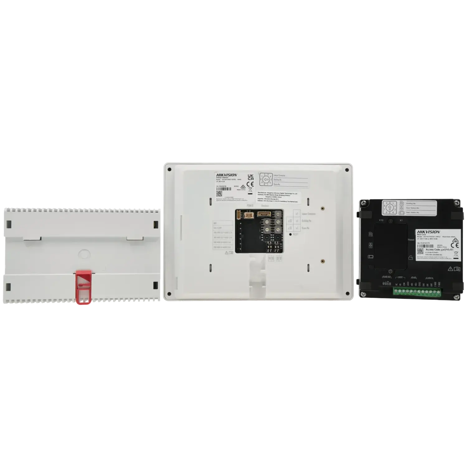 Kit portier vidéo HIKVISION / Référence DS-KIS704EY/ALUMINUM