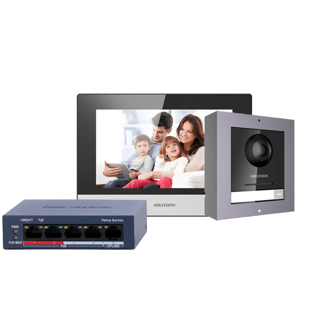 Kit portier vidéo HIKVISION / Référence DS-KIS602(B) TSA Distribution