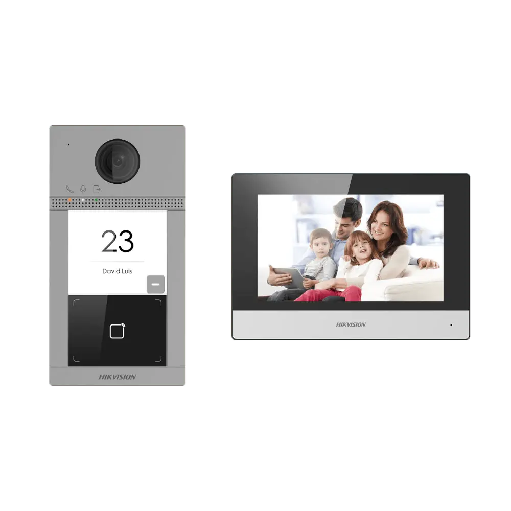 Kit portier vidéo HIKVISION / Référence DS-KIS604-P(C)