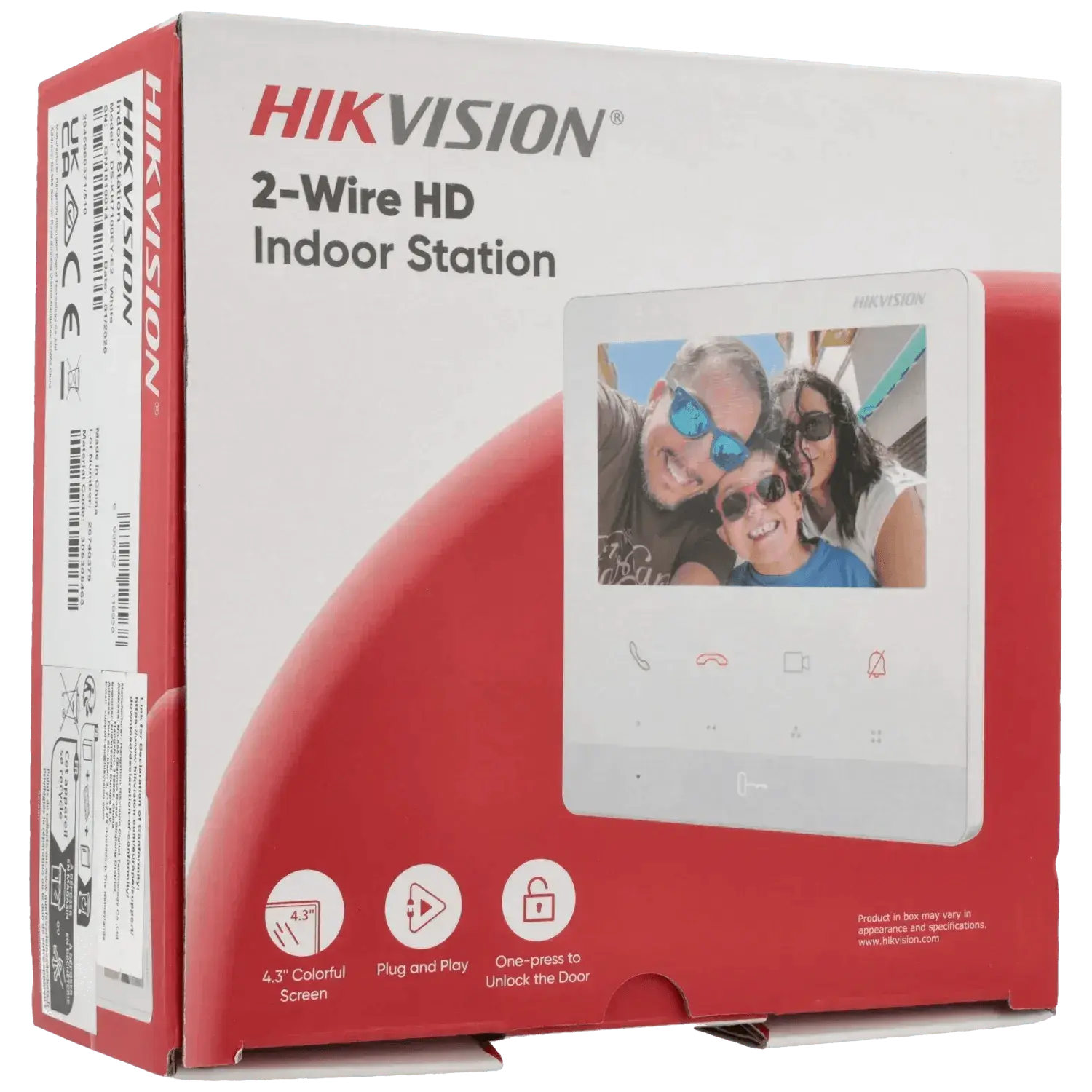 Moniteur-HIKVISION-2-fils-4.3_-Reference-DS-KH7100EY-E2-W-TSA-Distribution-109330791 - TSA Distribution