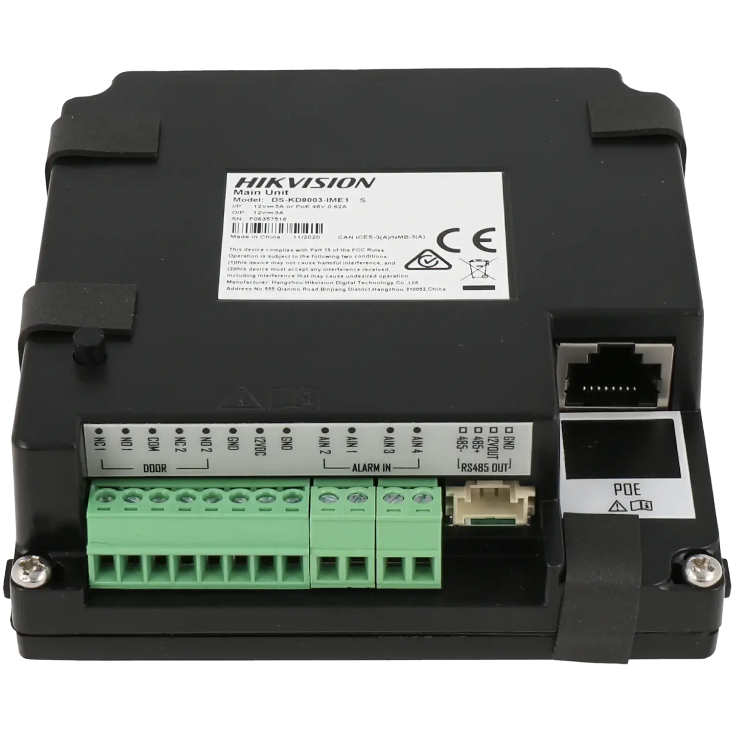Portier vidéo IP de surface - encastrer HIKVISION / Référence DS-KD8003-IME1/S