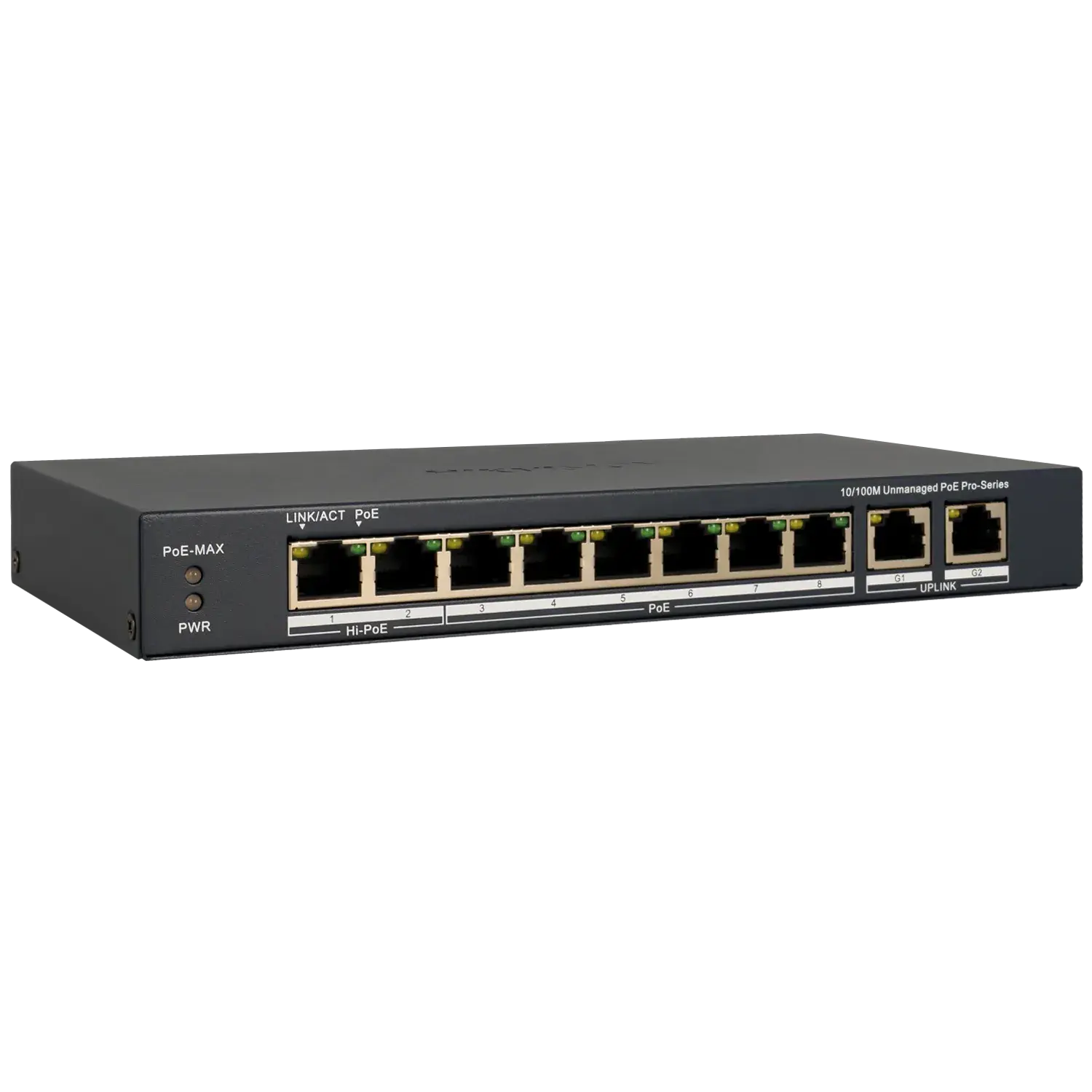 Switch 10 ports avec 8 ports PoE HIKVISION / Référence DS-3E0310HP-E