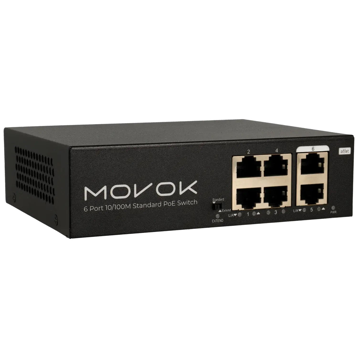 Switch 6 ports avec 4 ports PoE / Référence VK-SWITCH-0604POE-65