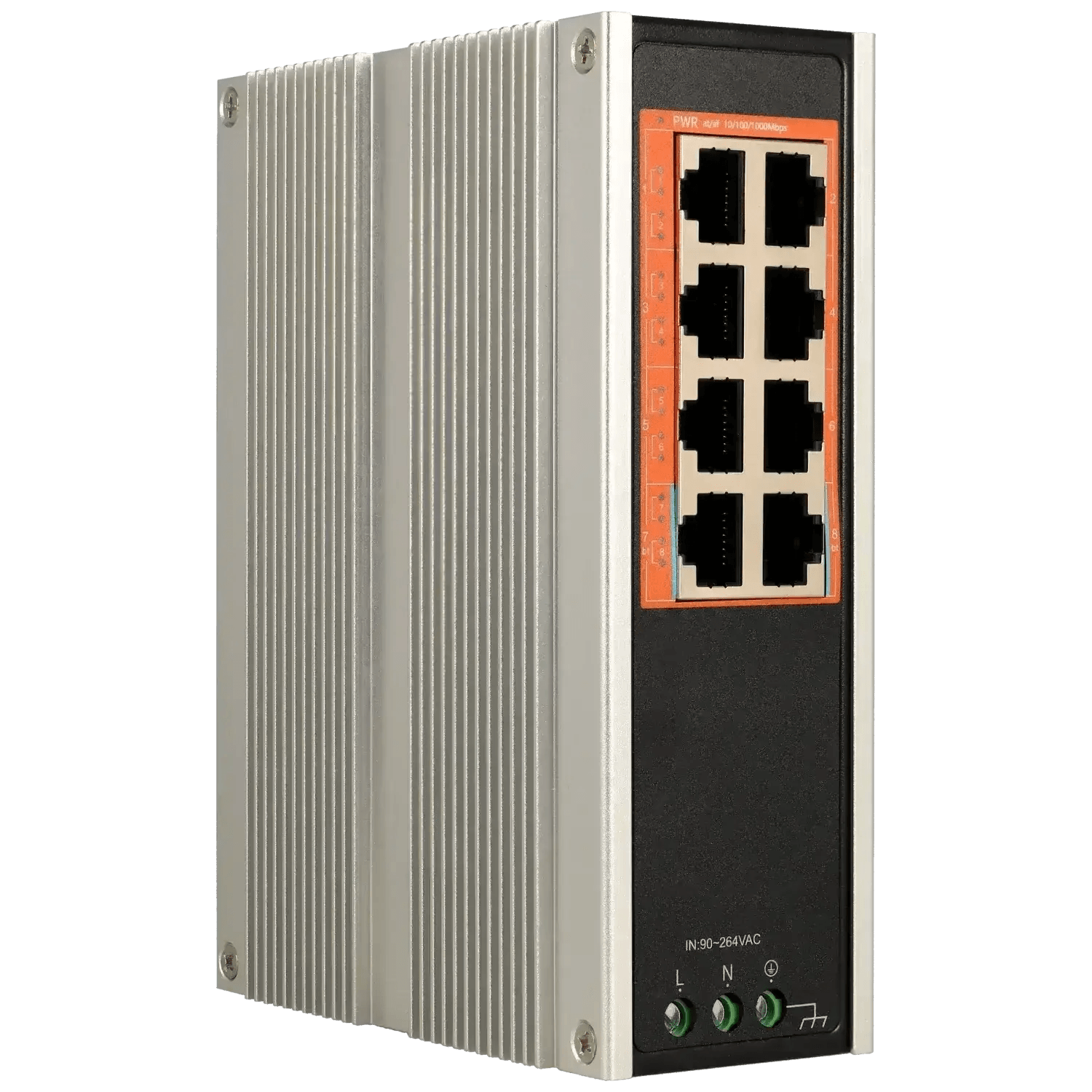 Switch-8-ports-avec-8-ports-PoE-Reference-A-SWITCH-08POE-BT-130-G-IND-TSA-Distribution-109760698 - TSA Distribution