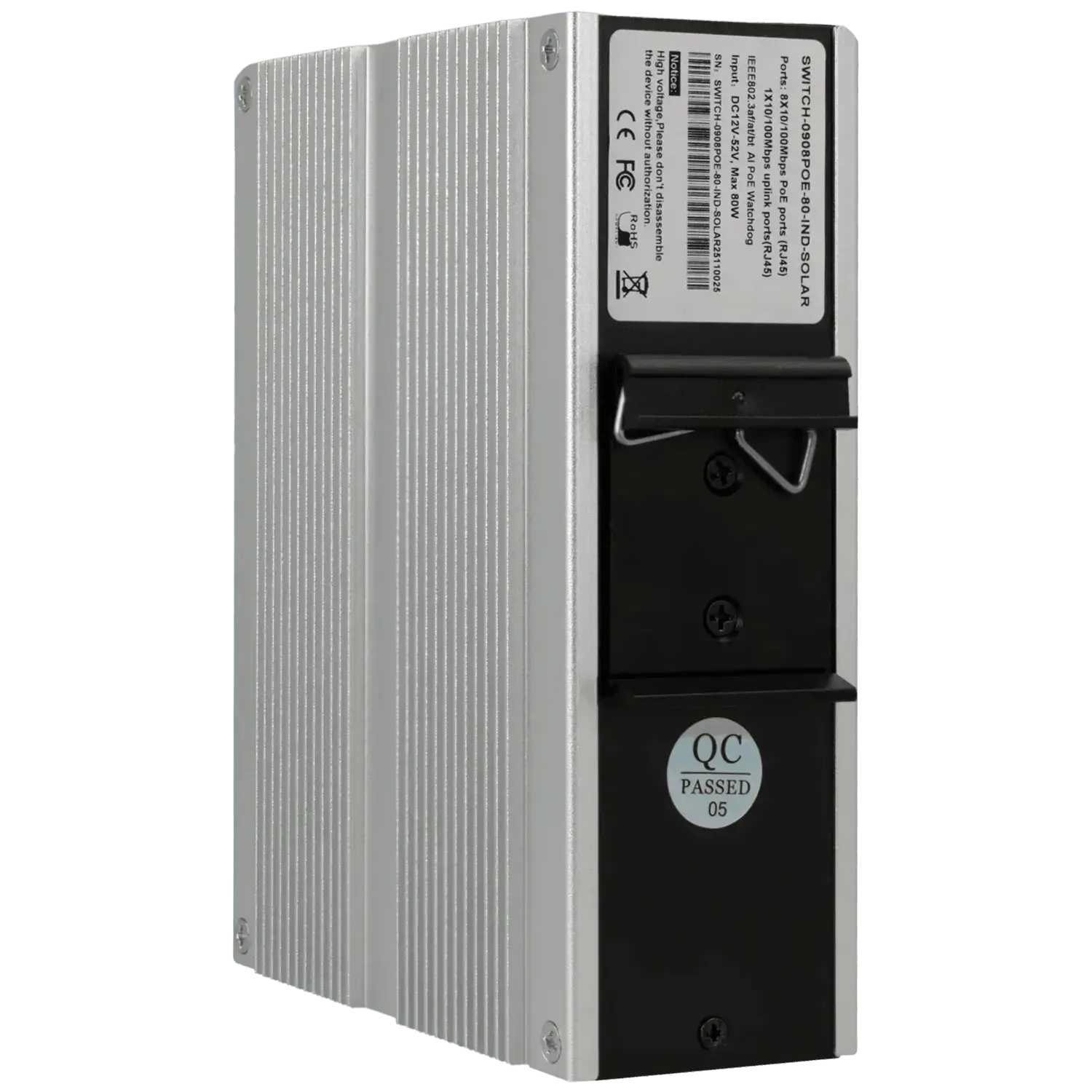 Switch-9-ports-avec-8-ports-PoE-Reference-SWITCH-0908POE-80-IND-SOLAR-TSA-Distribution-110040285 - TSA Distribution