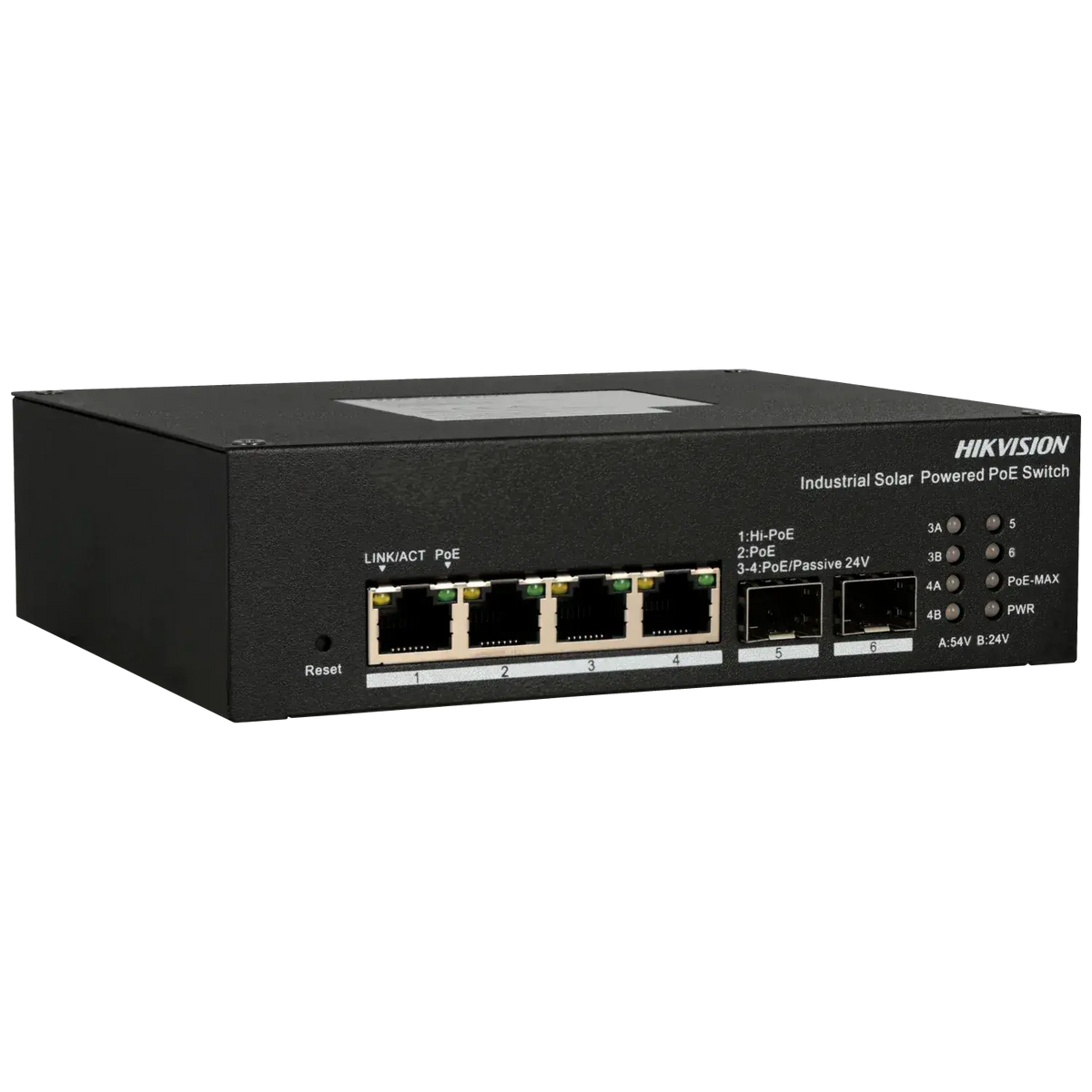 Switch cloud HIKVISION 6 ports avec 4 ports PoE / Référence DS-3T1506HP-EI-UPS