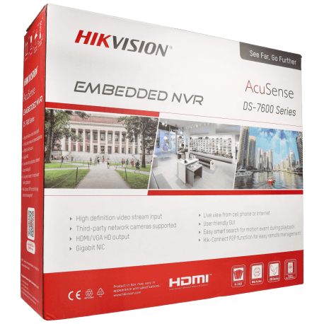 Enregistreur IP HIKVISION PRO pour 8 canaux et 12 mpx de résolution avec 8 ports PoE / Référence DS-7608NXI-K1/8P