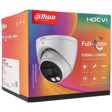 Caméra DAHUA mini dôme hd-cvi avec 8 mégapixels et objectif fixe / Référence HAC-HDW1809T-A-LED