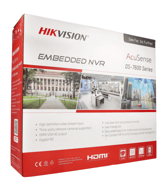 Enregistreur IP HIKVISION PRO pour 8 canaux et 12 mpx de résolution / Référence DS-7608NXI-K2