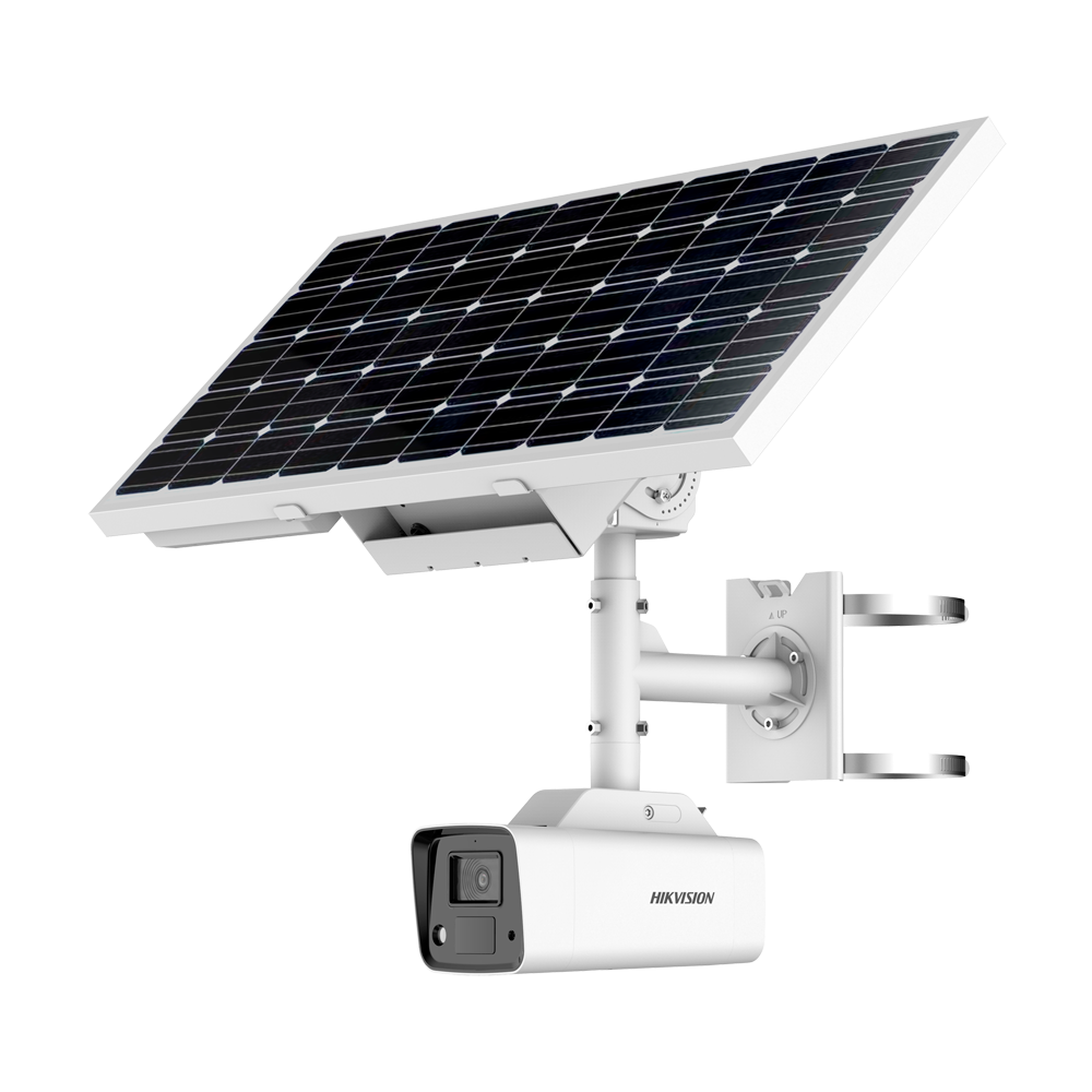Caméra IP HIKVISION Bullet 4G avec alimentation autonome solaire / Référence DS-2XS2T47G1-LDH/4G/C18S40(4mm)