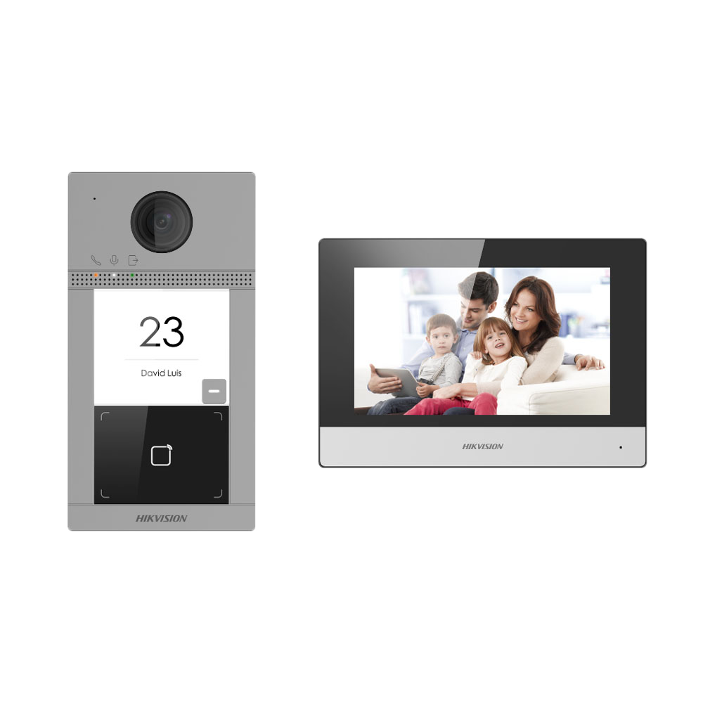 Kit portier vidéo HIKVISION / Référence DS-KIS604-P(C)