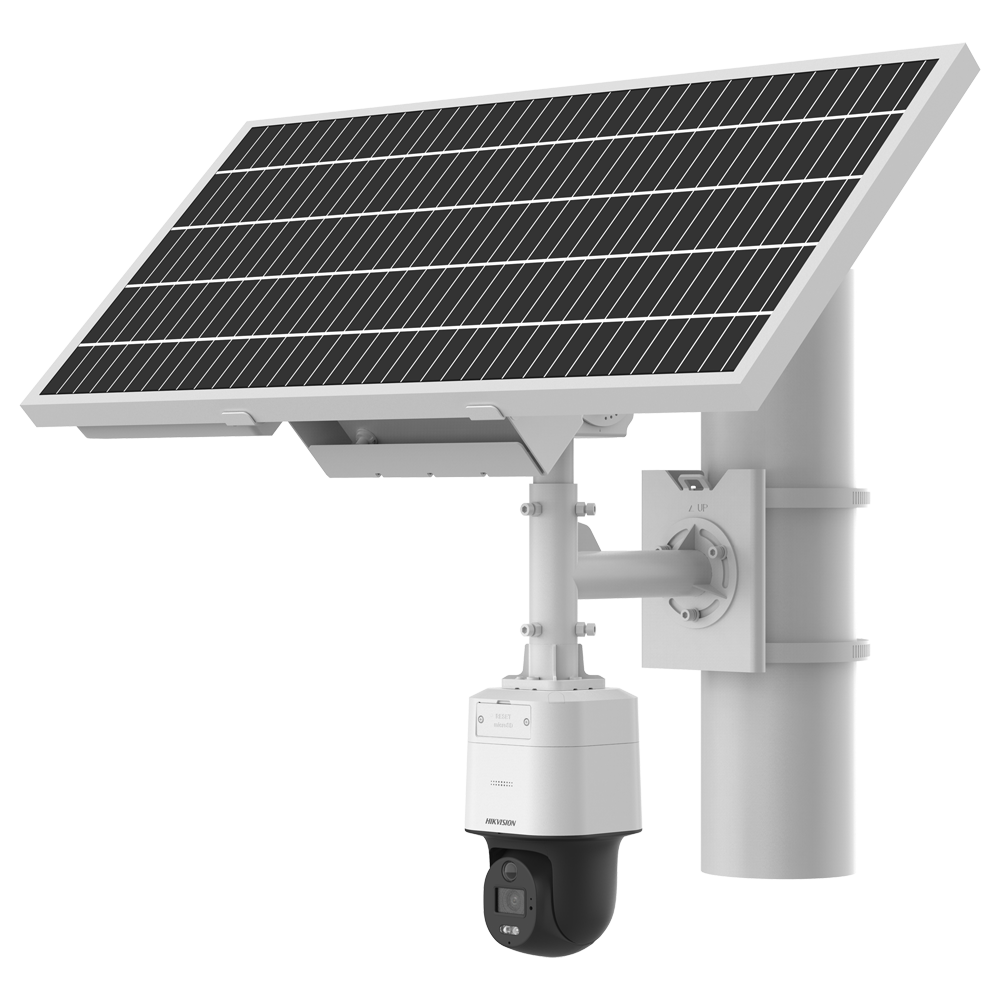 Caméra IP PTZ 4G HIKVISION avec alimentation autonome solaire / Référence DS-2XS3Q47G1-LDH/4G/C18S40(4mm) TSA Distribution