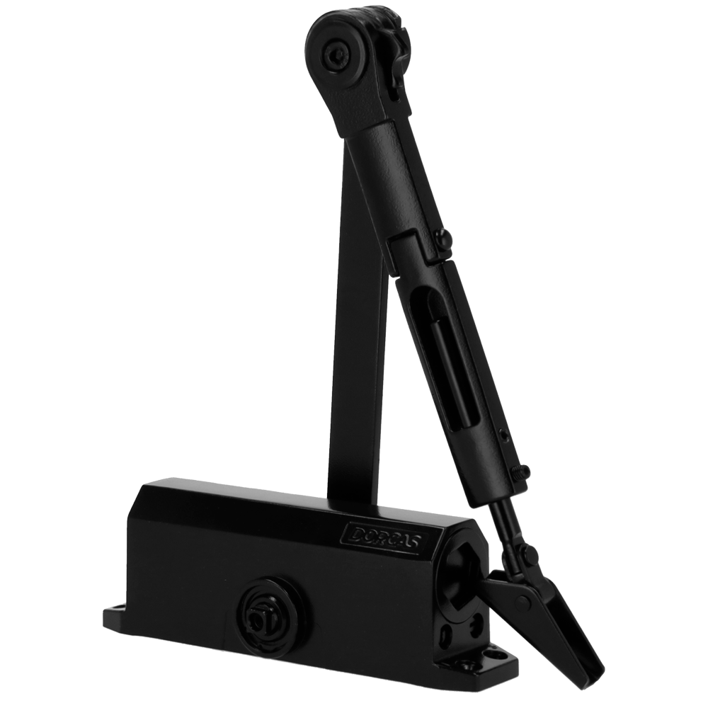 Ferme porte à bras articulé avec rétention / Référence DR-DC1-H-BLACK TSA Distribution