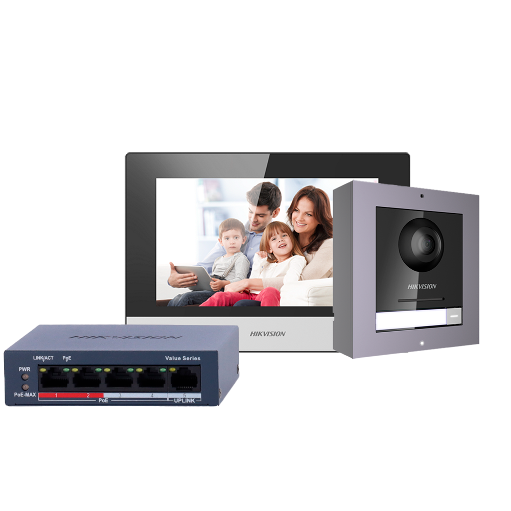 Kit portier vidéo HIKVISION / Référence DS-KIS602(B) TSA Distribution
