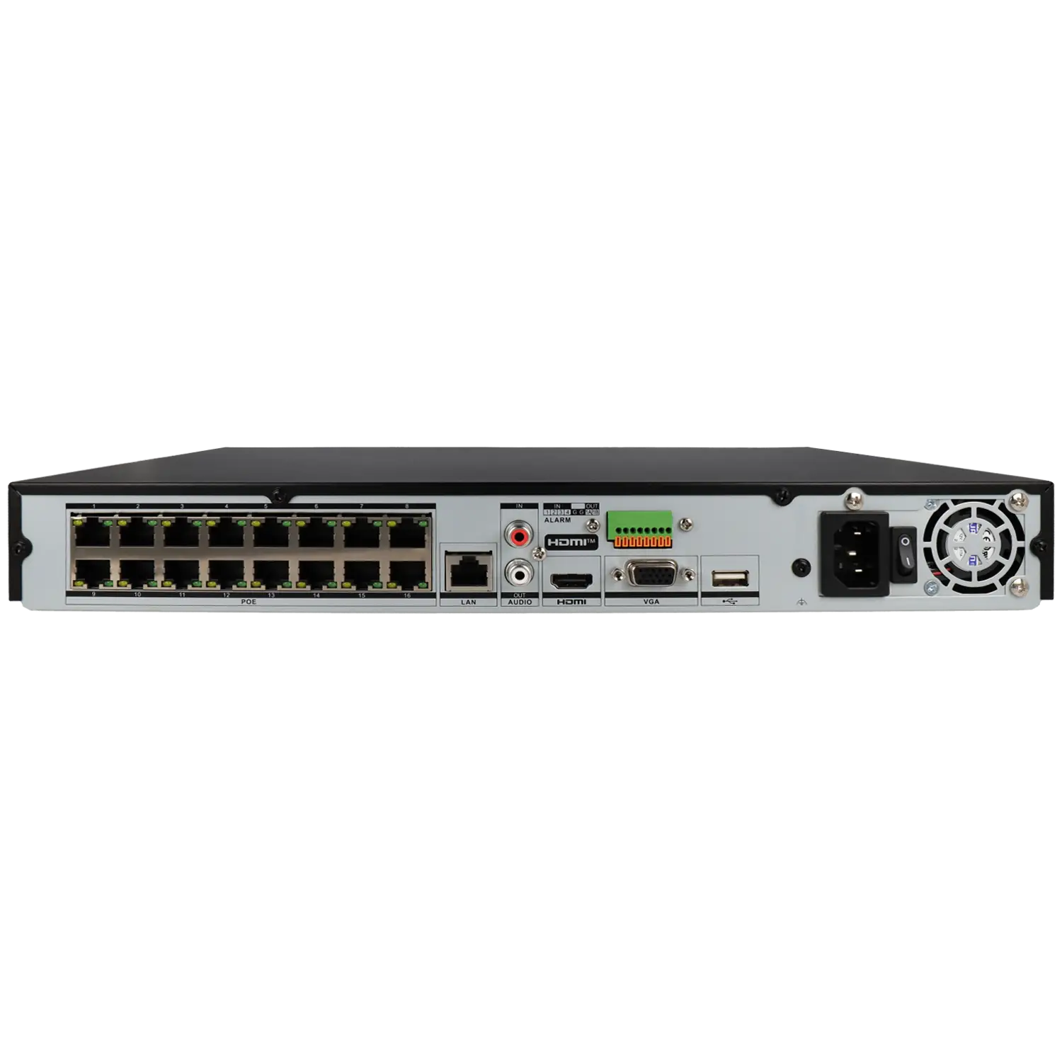 Enregistreur IP HIKVISION pour 16 canaux et 12 mpx de résolution avec 16 ports PoE / Référence DS-7616NXI-K2/16P/VPro