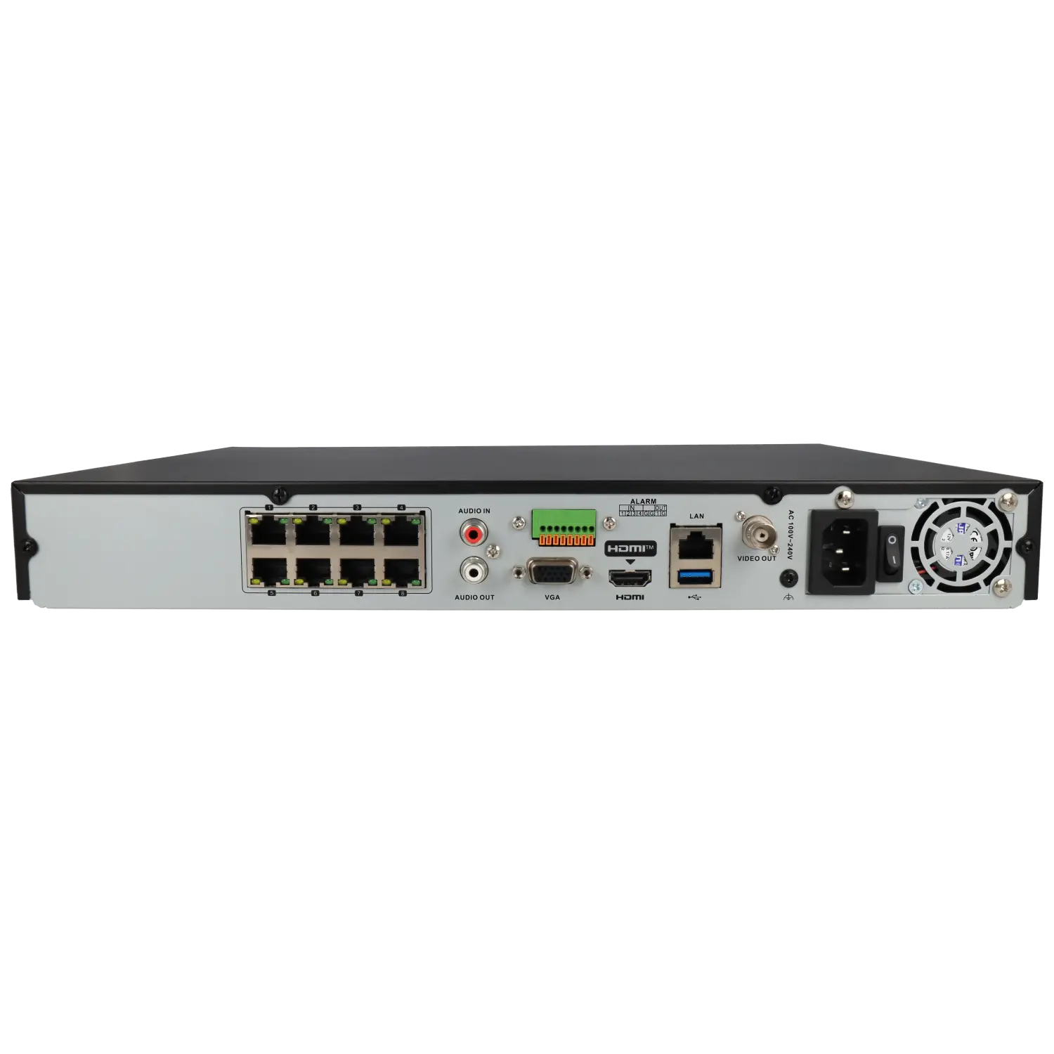 Enregistreur IP HIKVISION pour 8 canaux et 12 mpx de résolution avec 8 ports PoE / Référence DS-7608NXI-I2/8P/S TSA Distribution
