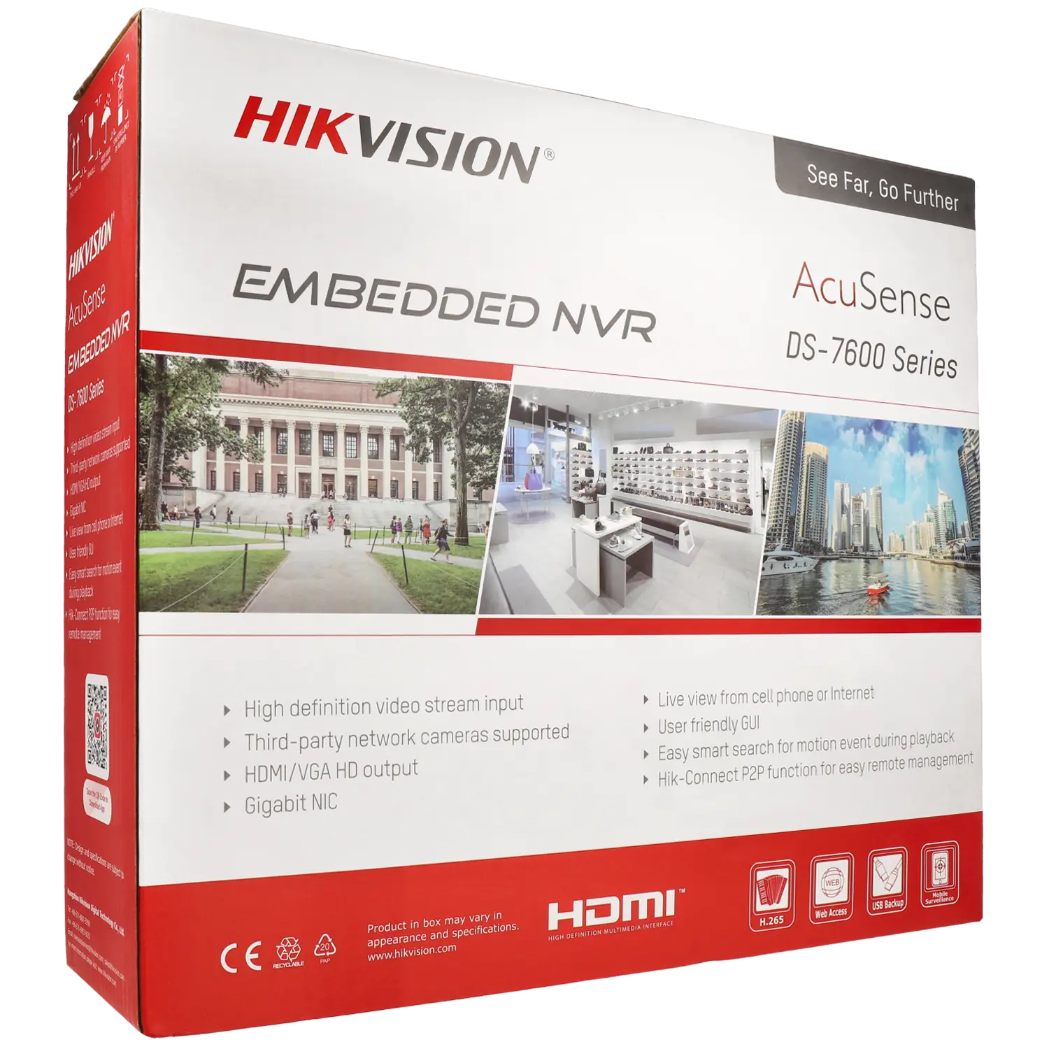 Enregistreur IP HIKVISION pour 4 canaux et 12 mpx de résolution / Référence DS-7604NXI-K1 TSA Distribution