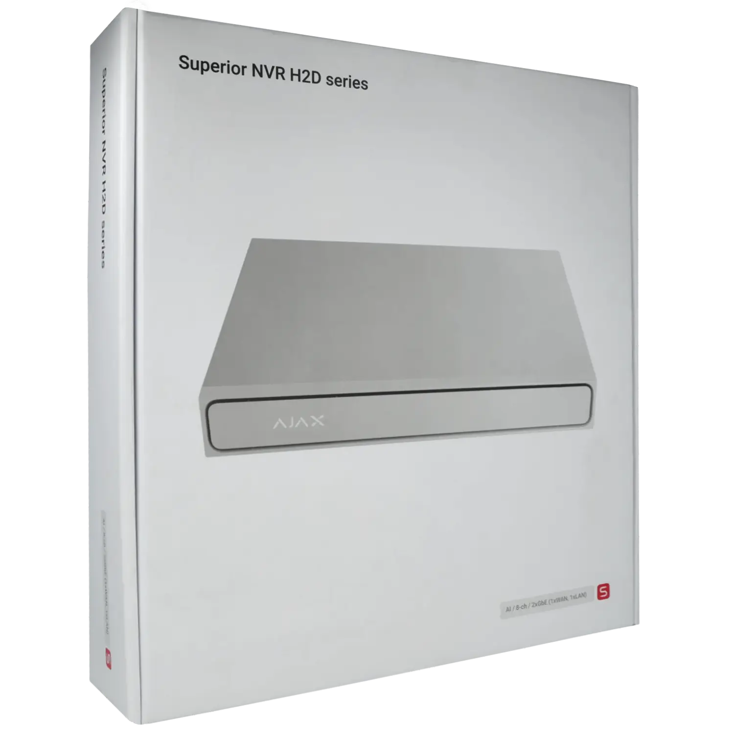 Enregistreur IP AJAX pour 8 canaux et 12 mpx de résolution / Référence NVR208-HAC2G-AI-S-W