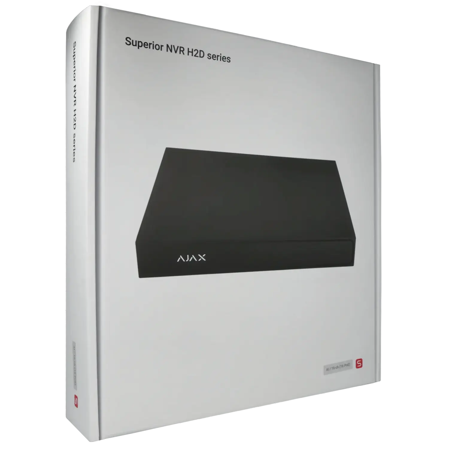 Enregistreur IP AJAX pour 16 canaux et 12 mpx de résolution avec 16 ports PoE / Référence NVR216-HAC-AI-16P-S-B