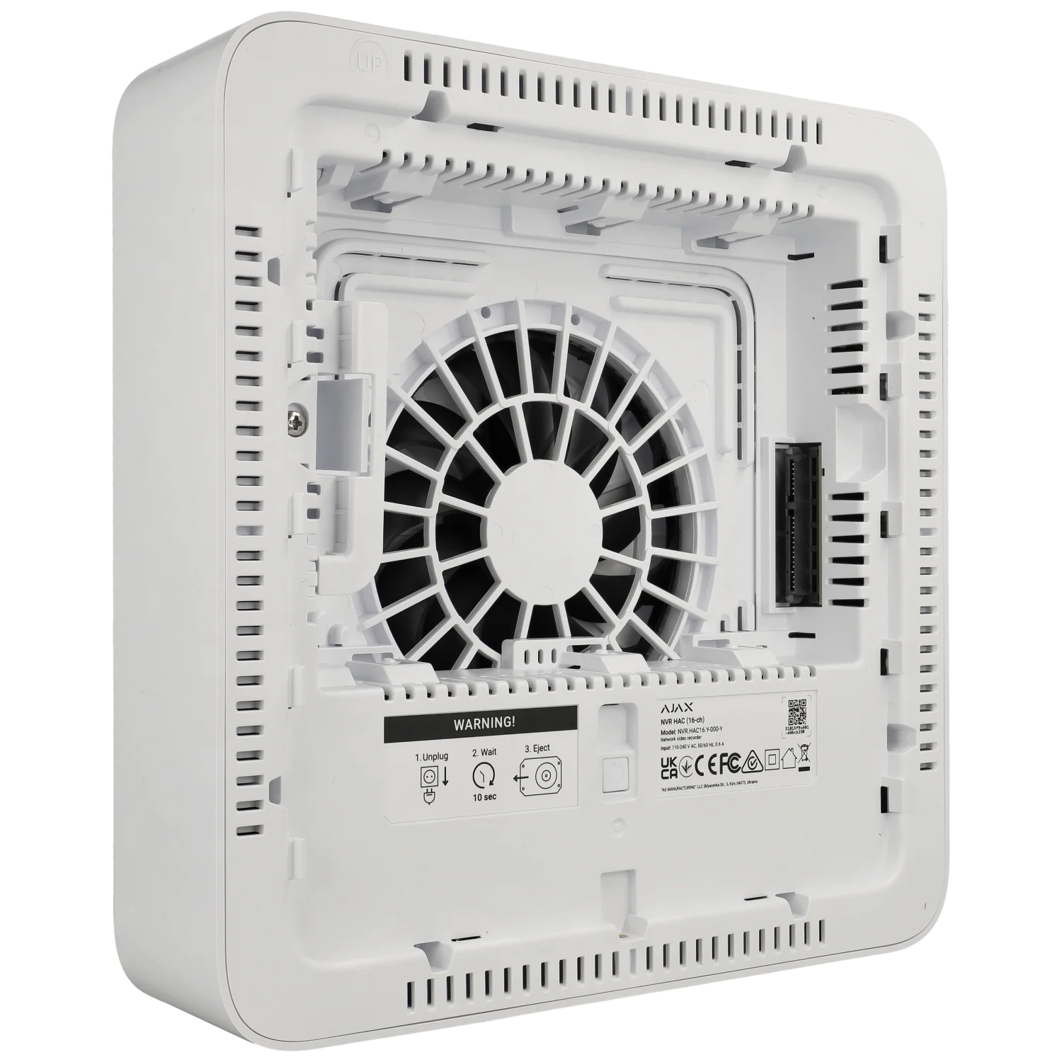 Enregistreur IP AJAX pour 16 canaux et 8 mpx de résolution / Référence NVR116-HDC-W