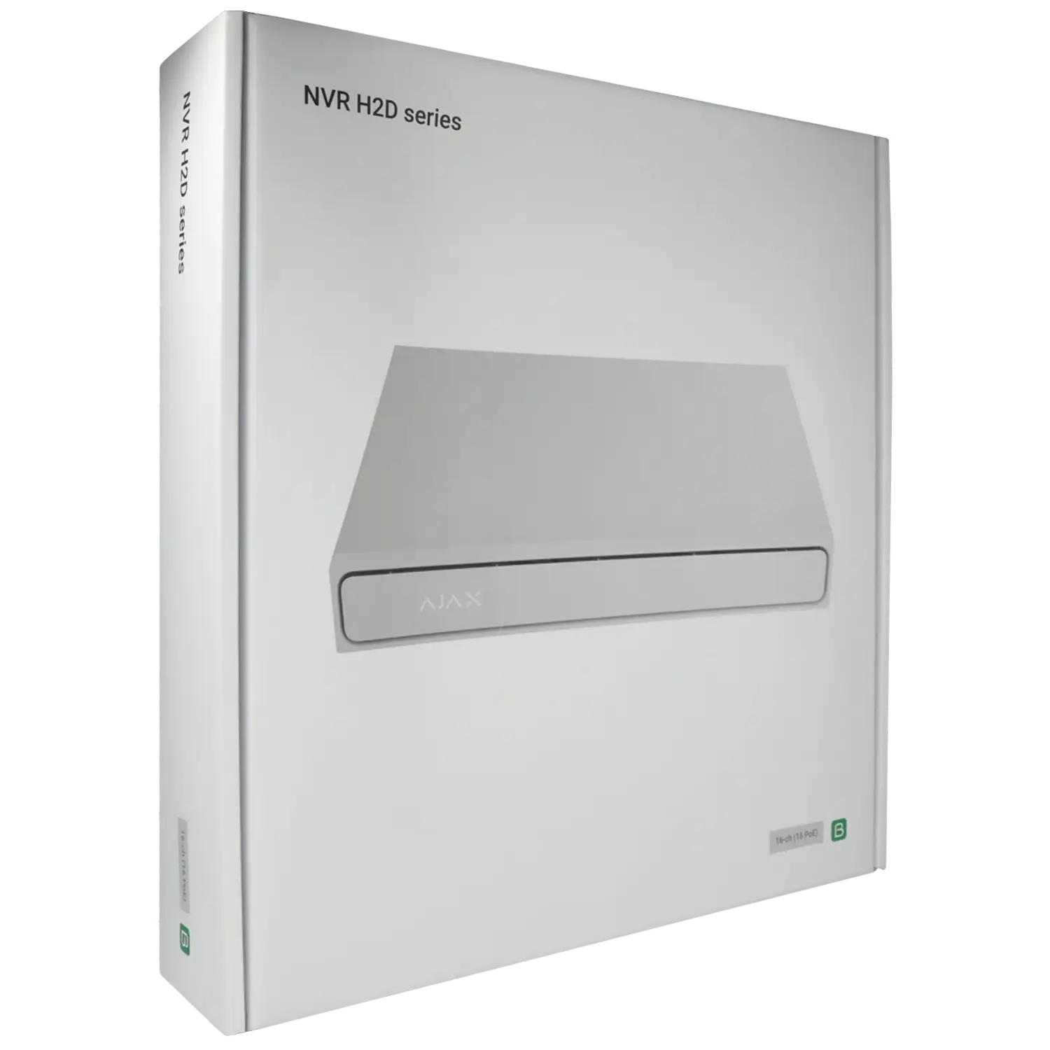 Enregistreur IP AJAX pour 16 canaux et 12 mpx de résolution avec 16 ports PoE / Référence NVR216-HAC-16P-W