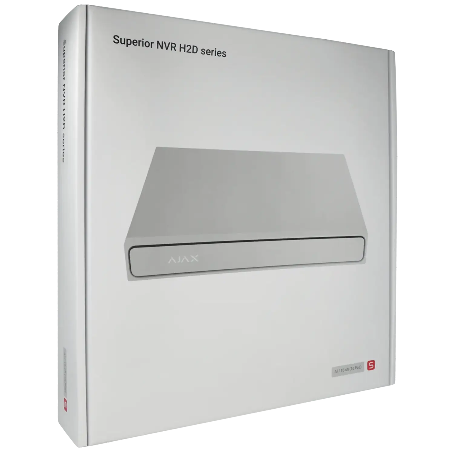 Enregistreur IP AJAX pour 16 canaux et 12 mpx de résolution avec 16 ports PoE / Référence NVR216-HAC-AI-16P-S-W