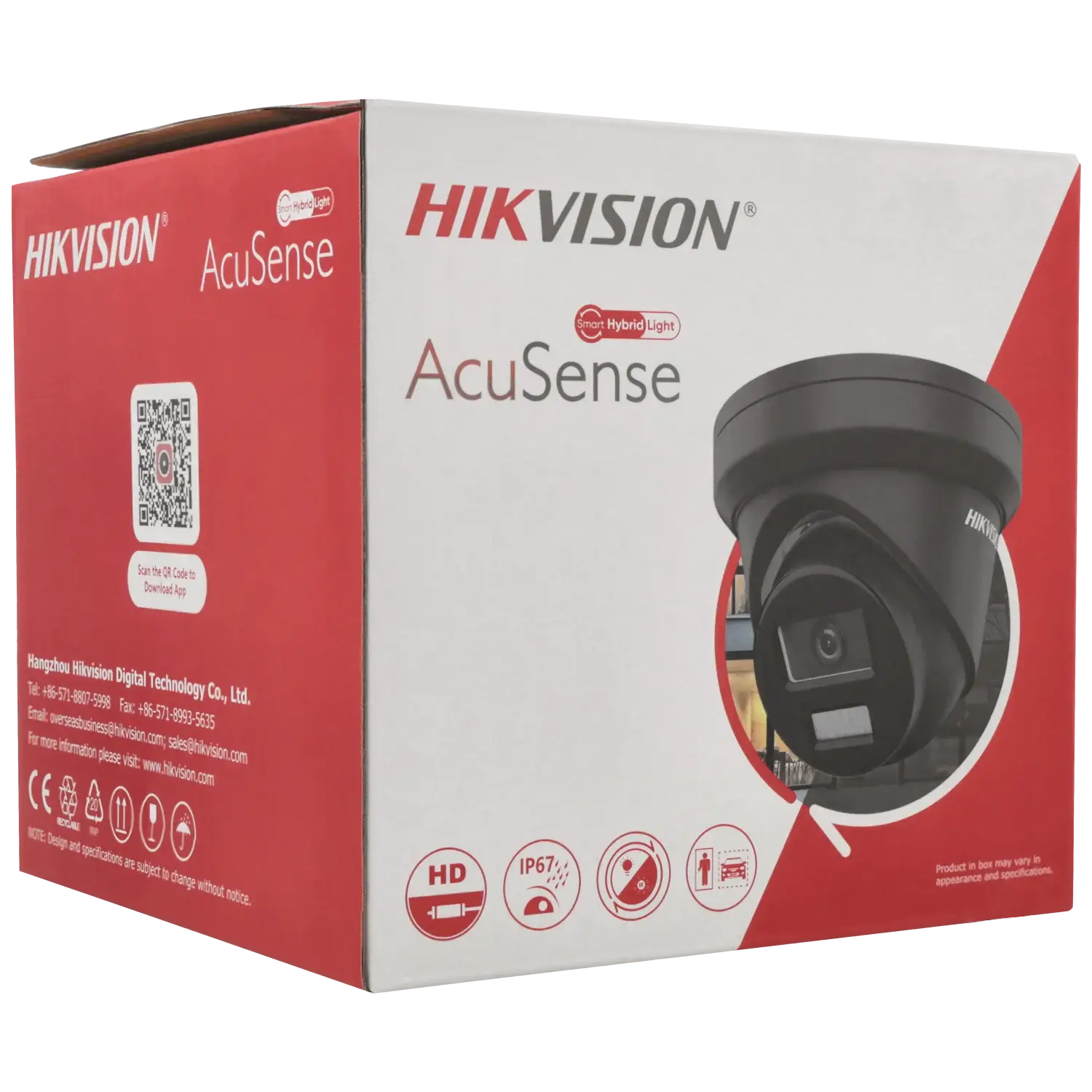 Caméra mini dôme IP HIKVISION avec 8 mégapixels et objectif fixe / Référence DS-2CD2383G2-LI2U(2.8mm)(BLACK) TSA Distribution