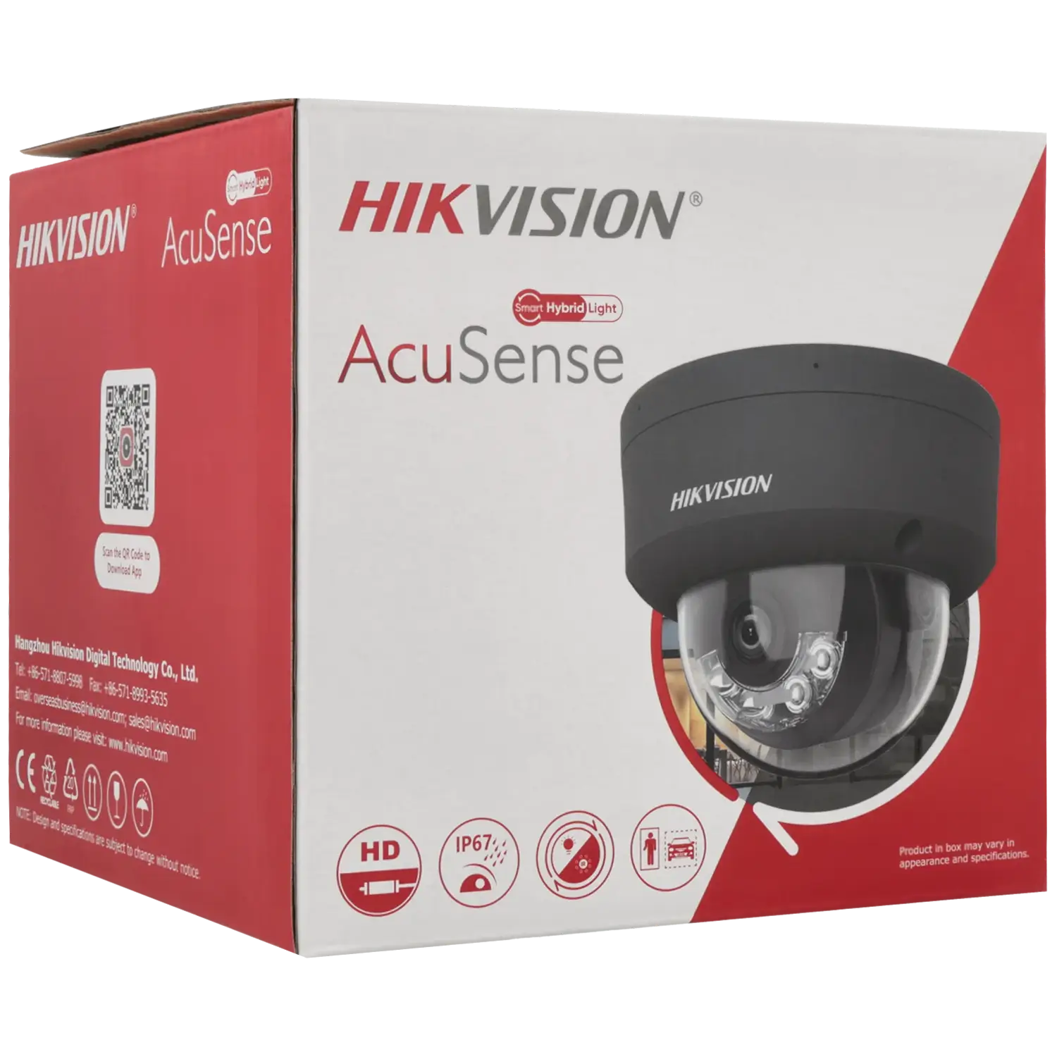 Caméra mini dôme IP HIKVISION avec 8 mégapixels et objectif fixe / Référence DS-2CD2183G2-LIS2U(2.8mm)(BLACK) TSA Distribution