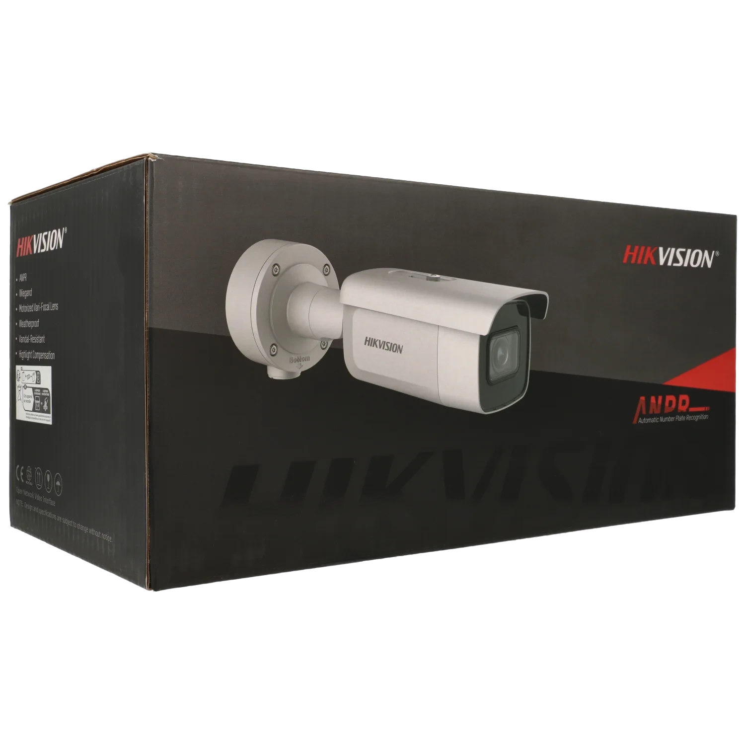 Caméra lecture de plaque d'immatriculation (anpr) IP HIKVISION avec 4 mégapixels et objectif zoom optique / Référence DS-2CD3646G2/P-IZS TSA Distribution