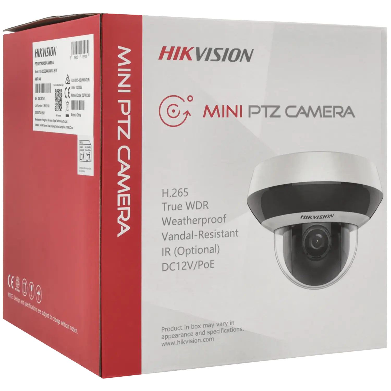 Caméra PTZ IP HIKVISION avec 4 mégapixels et objectif zoom optique / Référence DS-2DE2A404IWG1-E/W TSA Distribution
