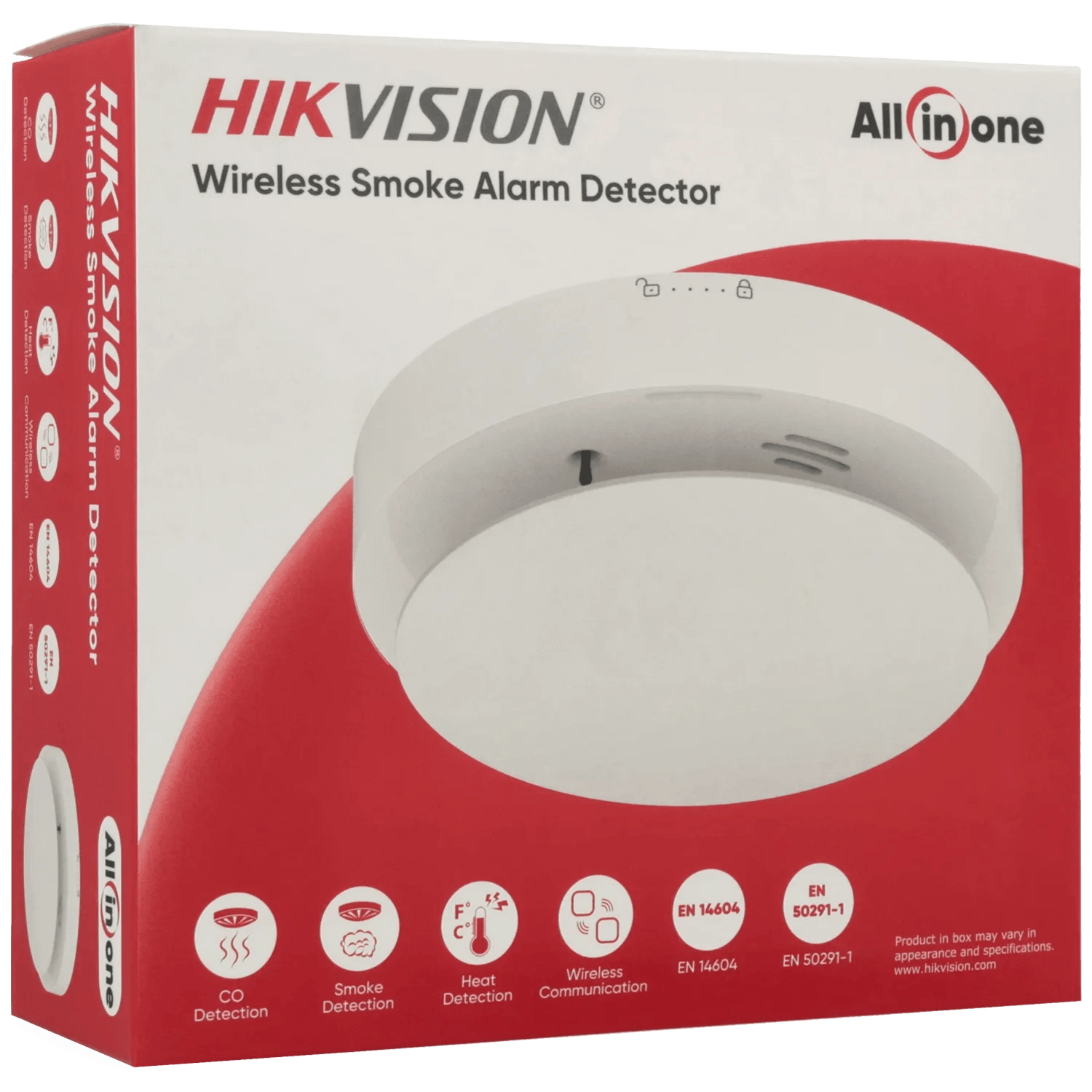 Détecteur d'incendie fumée, chaleur et co HIKVISION / Référence DS-PD452SMK-WE