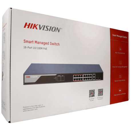 Switch cloud HIKVISION PRO 18 ports avec 16 ports PoE / Référence DS-3E1318P-EI