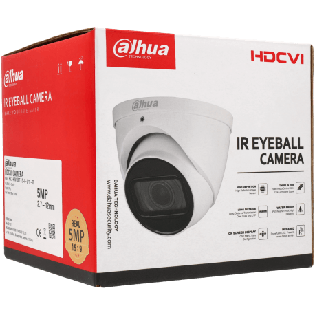 Caméra DAHUA mini-dôme hd-cvi avec 5 mégapixels et objectif zoom optique / Référence HAC-HDW1500T-Z-A-S2