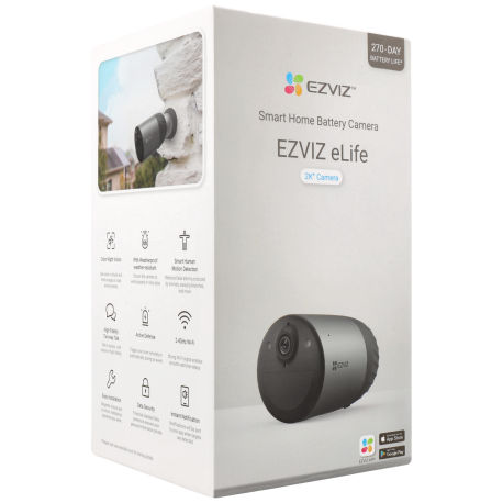 Caméra IP EZVIZ eLife compactes avec 4 mégapixels et objectif fixe / Référence CS-BC1C
