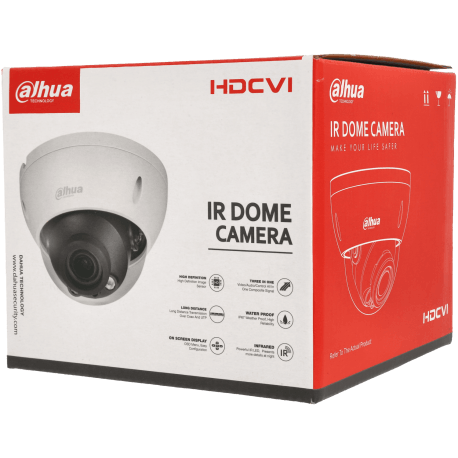 Caméra DAHUA mini dôme hd-cvi avec 5 mégapixels et objectif zoom optique / Référence HAC-HDBW1500R-Z-S2